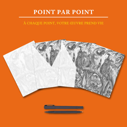 Perroquet - Peinture à Points