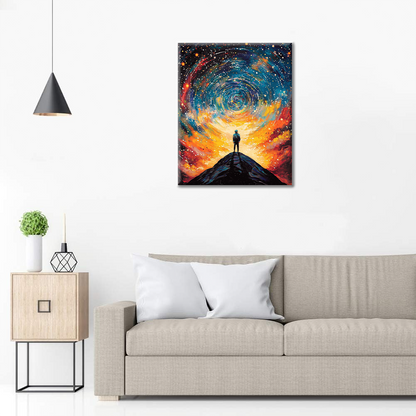 À travers le ciel étoilé - Peinture par numéros
