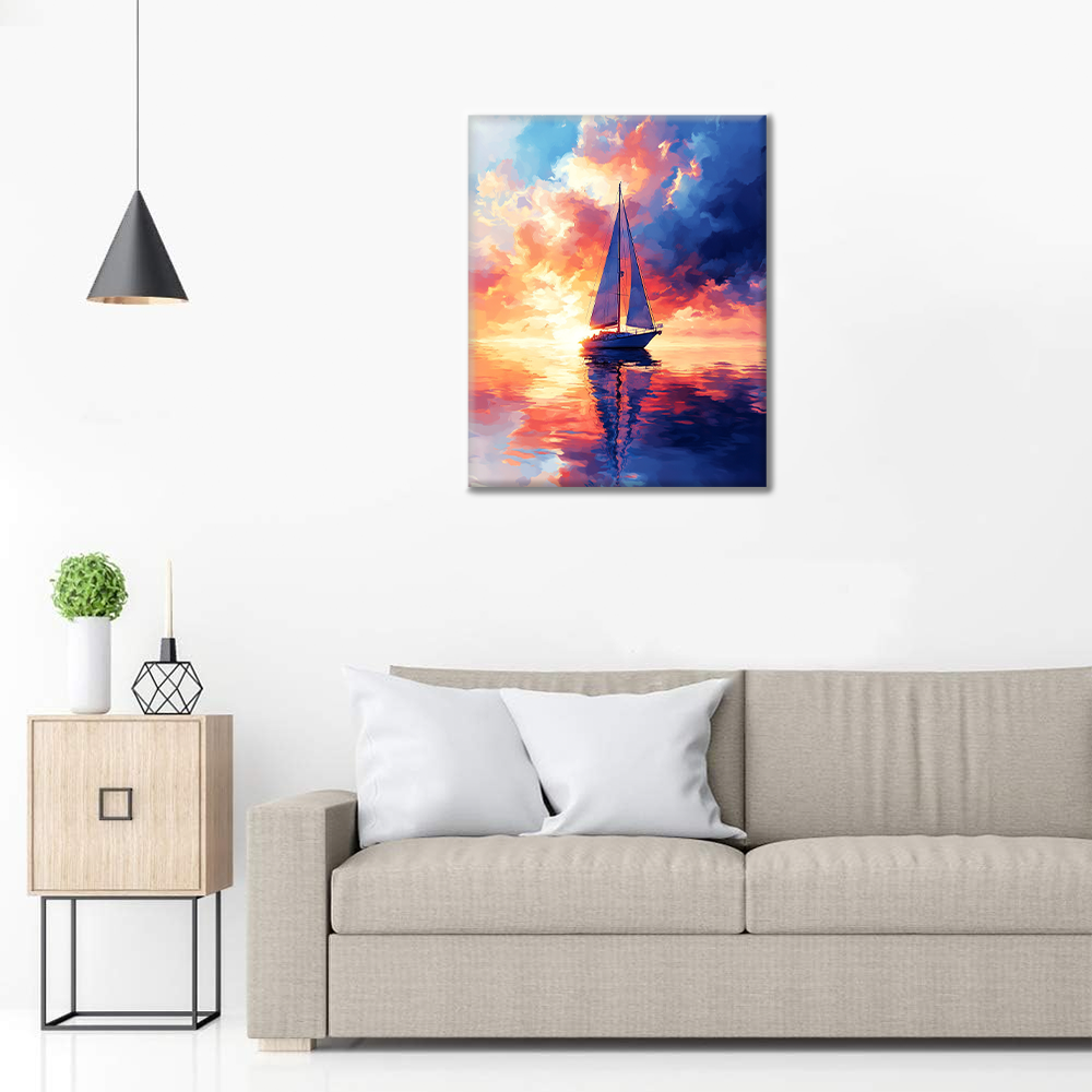 Voilier – Peinture par numéros