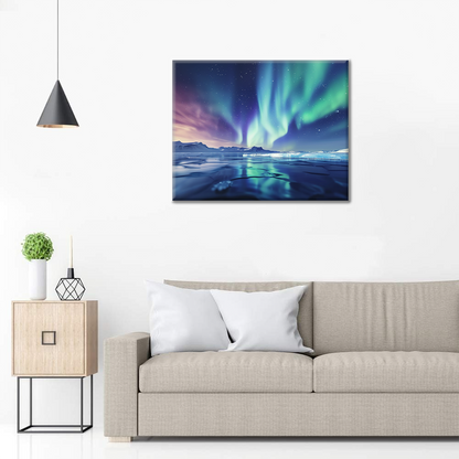 Aurore et lac – Peinture par numéros