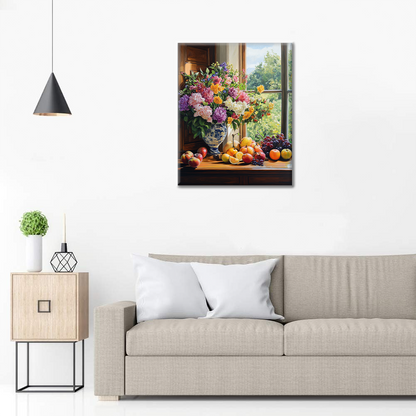 Fleurs et fruits – Peinture par numéros