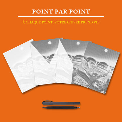 Cœur de cristal - Peinture à Points