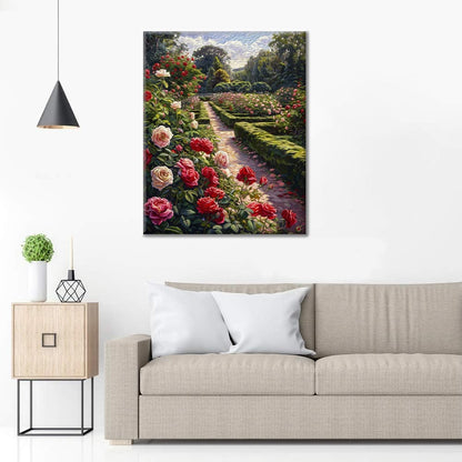 Jardin de roses – Peinture par numéros