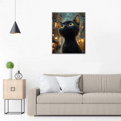 Chat Noir – Peinture par numéros