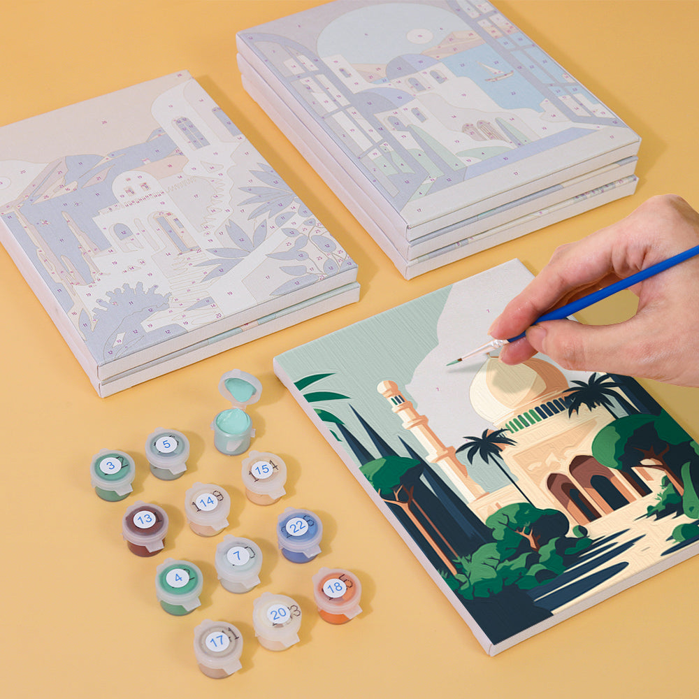 Bâtiments célèbres – Peinture par numéros