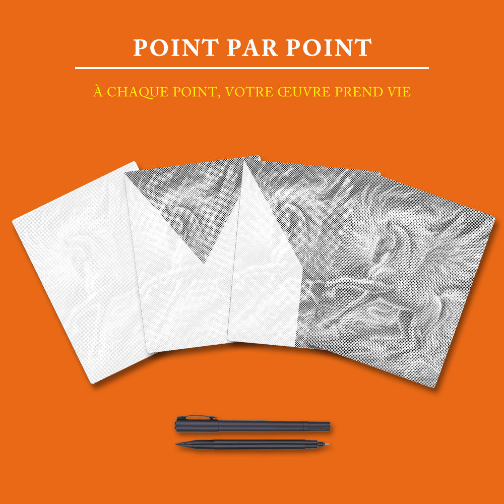 Pégase lumineux - Peinture à Points