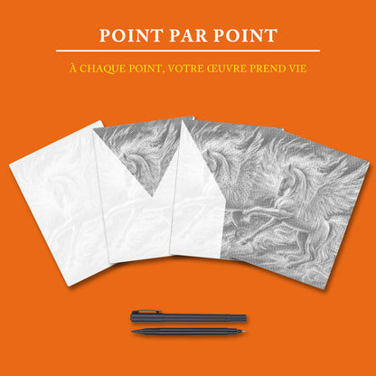 Pégase lumineux - Peinture à Points