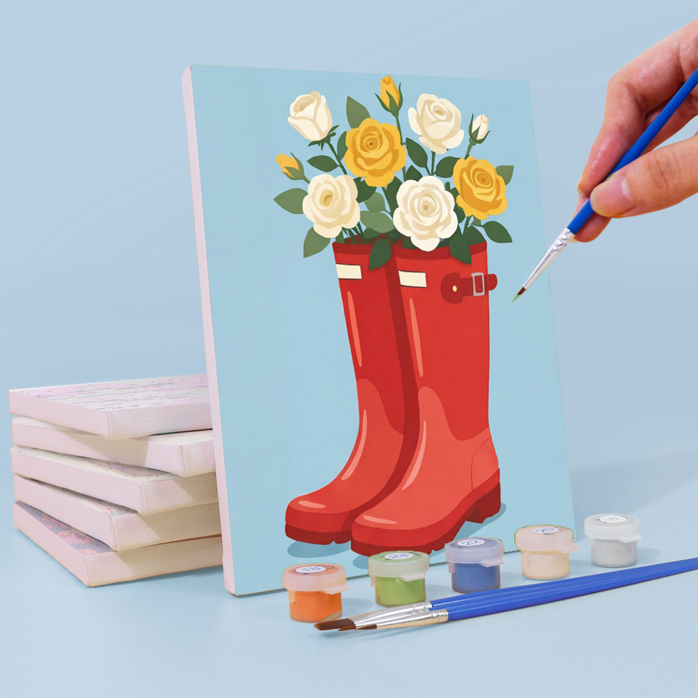 Des fleurs dans les chaussures