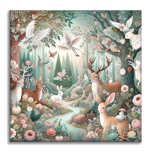 Différentes forêts magiques de Noël - Peinture par numéros