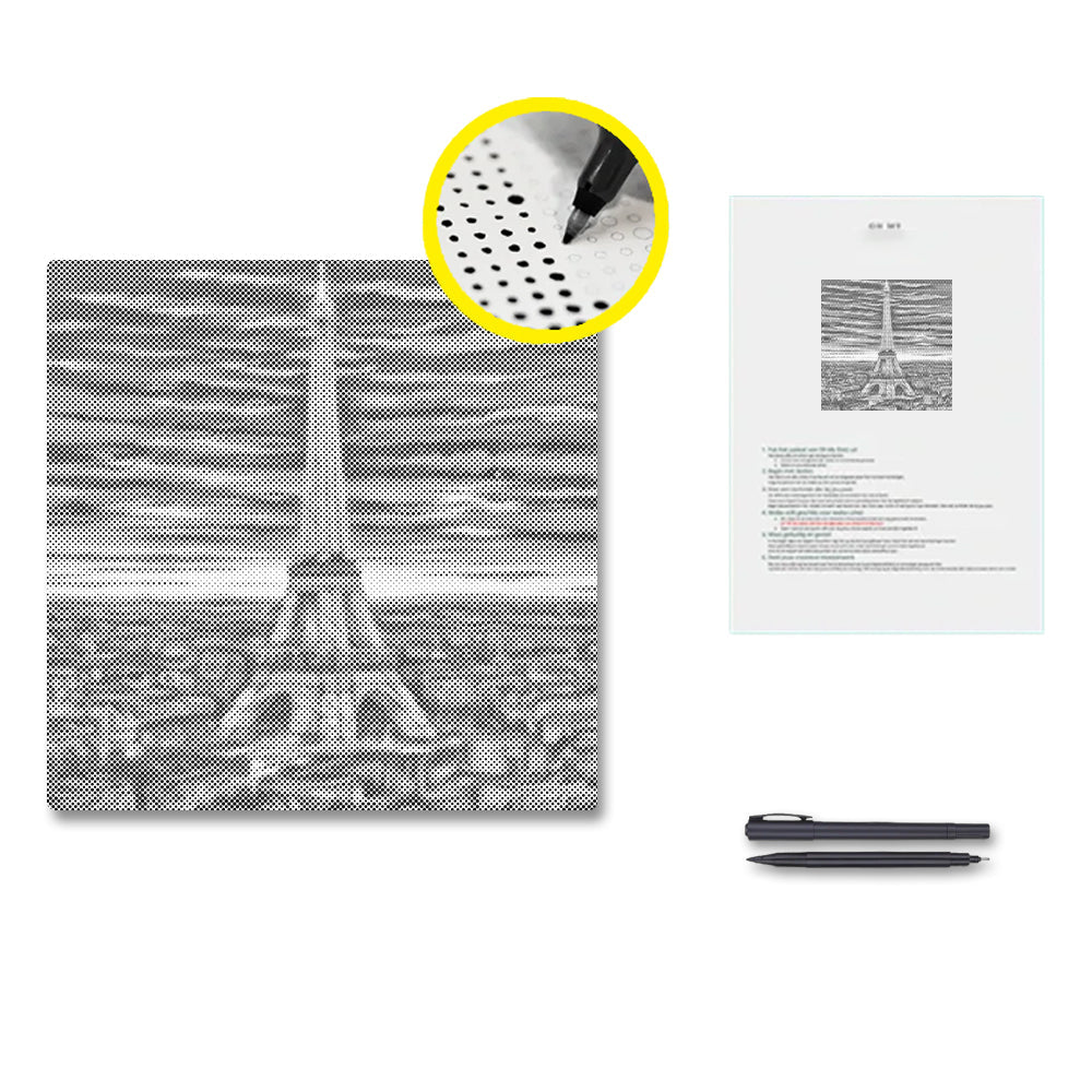 Tour Eiffel - Peinture à points