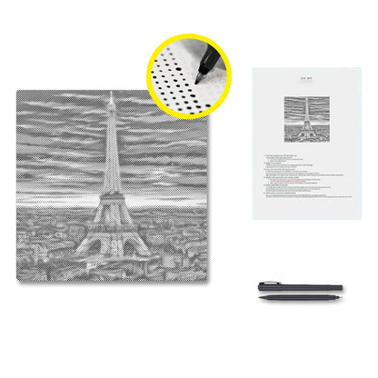 Tour Eiffel - Peinture à points