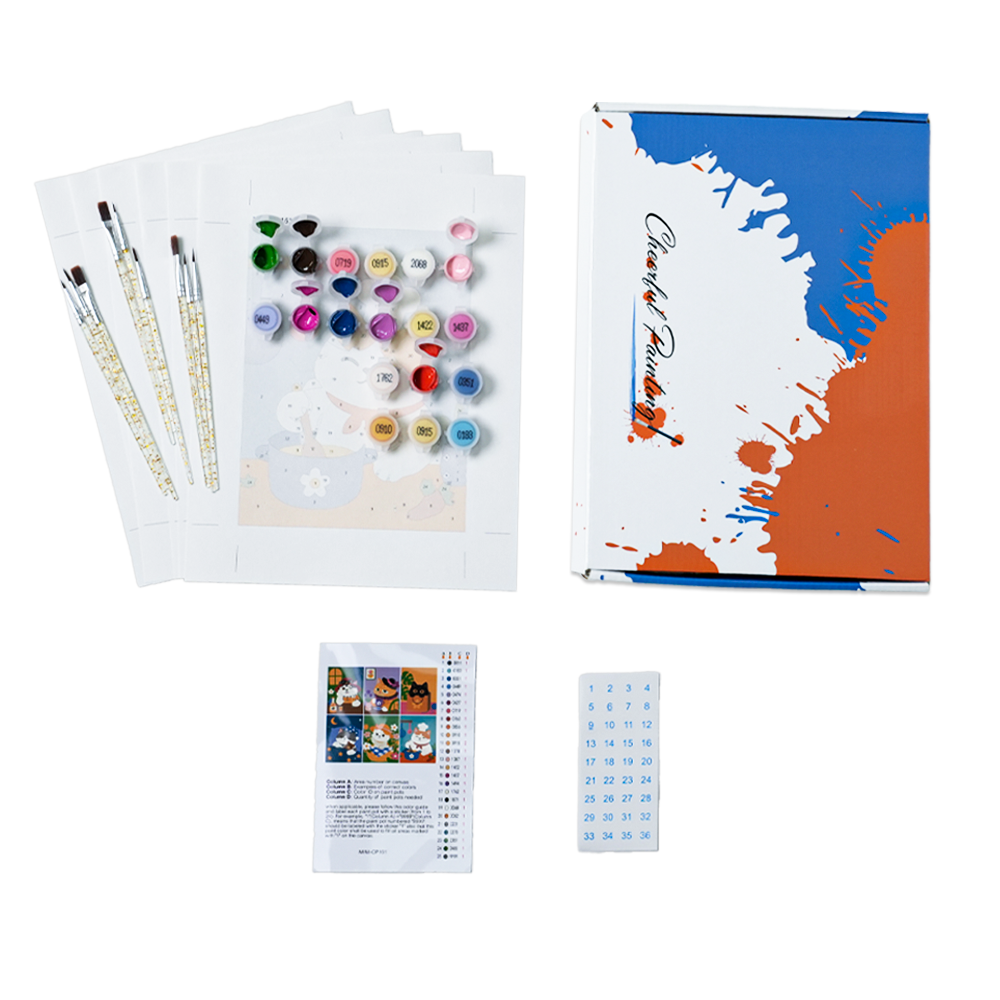 6 mini-tableaux-Moments de café modernes