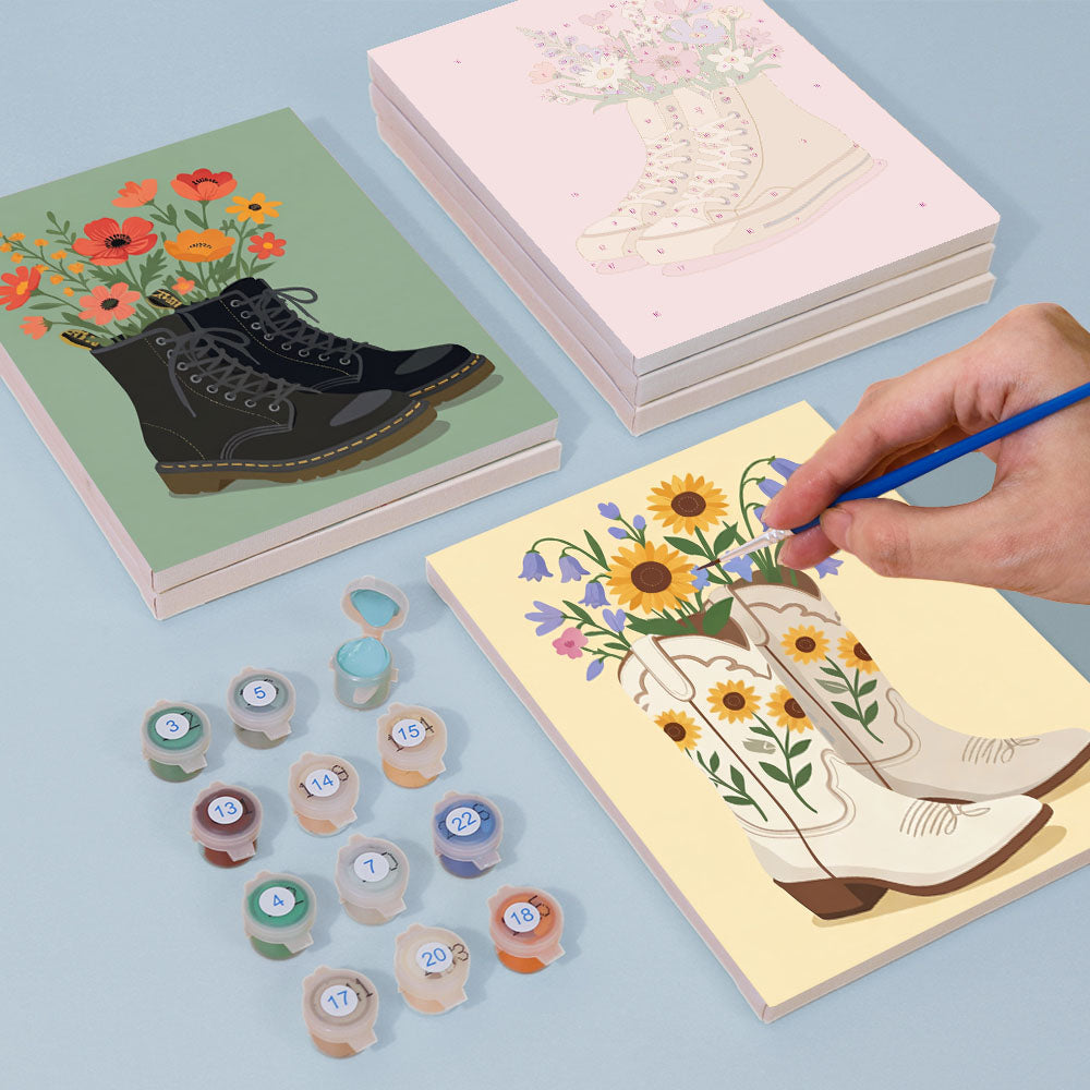 Des fleurs dans les chaussures