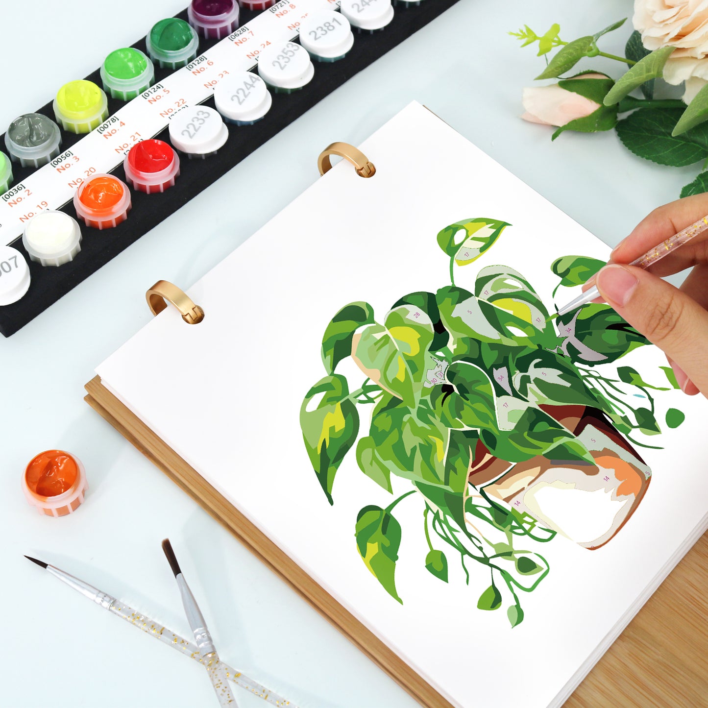 Édition Plantes – Calendrier de Bureau 2027 à Peindre par Numéros