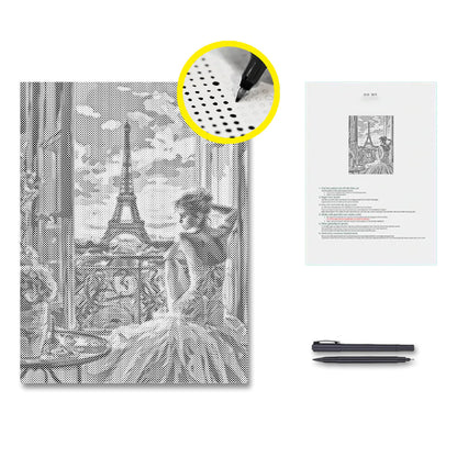 Rêve rose - Peinture à points