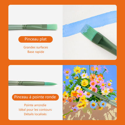 Ensemble de brosses en nylon (6 pièces)