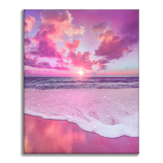 La mer rose – Peinture par numéros