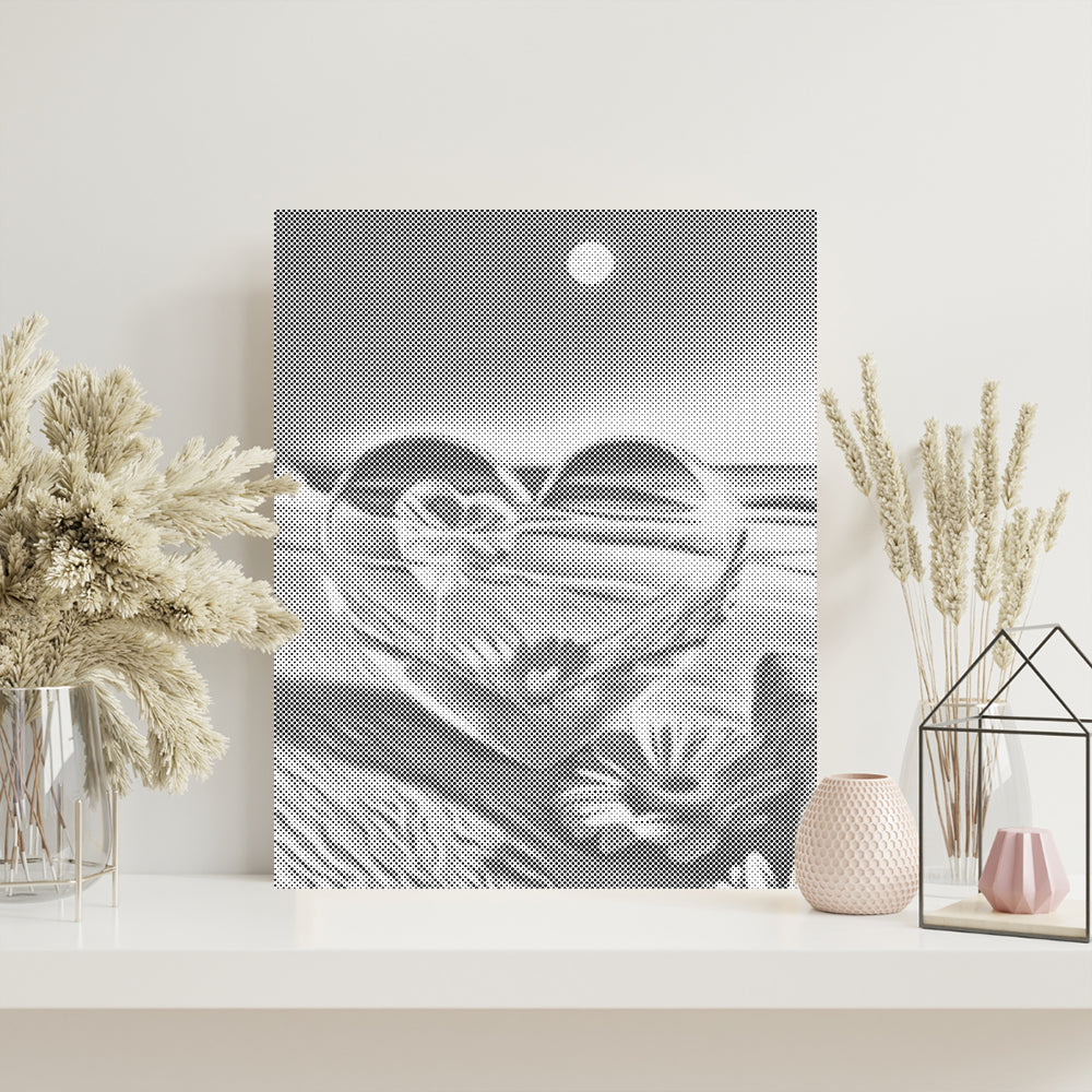 Cœur de cristal - Peinture à points
