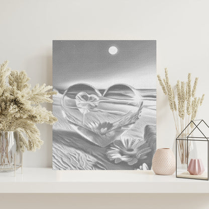 Cœur de cristal - Peinture à points