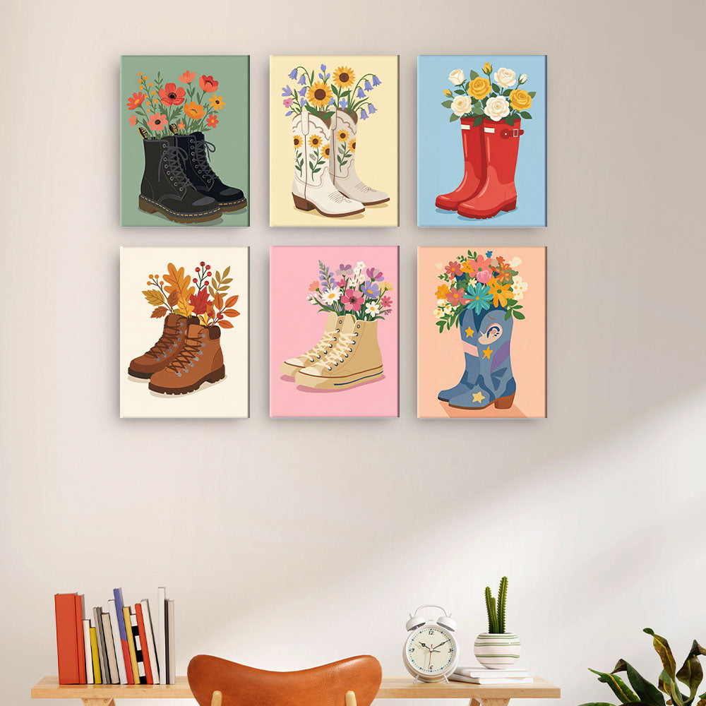 Des fleurs dans les chaussures