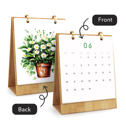 Édition Plantes – Calendrier de Bureau 2027 à Peindre par Numéros