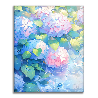 Fleur de lumière blanche – Peinture par numéros