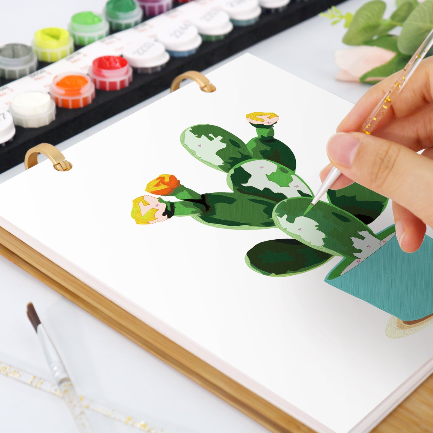 Édition Plantes – Calendrier de Bureau 2027 à Peindre par Numéros