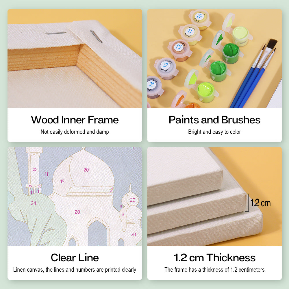 Bâtiments célèbres – Peinture par numéros