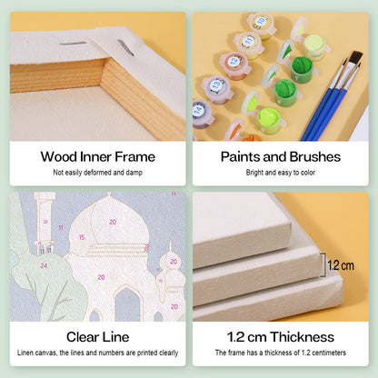 Bâtiments célèbres – Peinture par numéros
