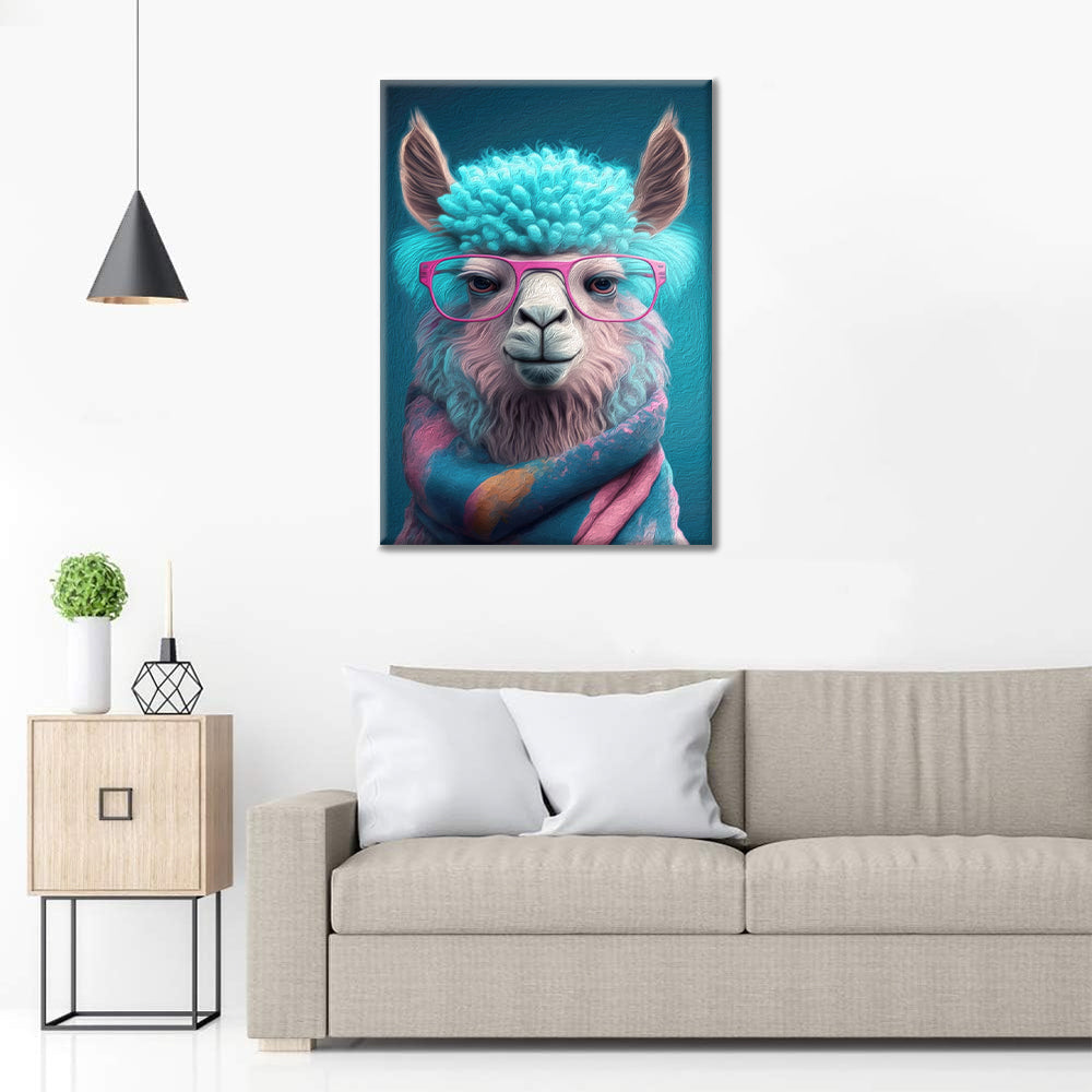 Art de lama mignon – Peinture par numéros