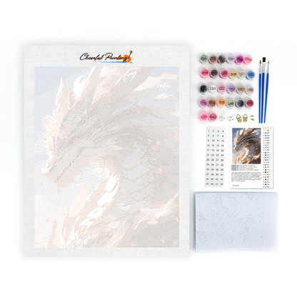 Portrait de dragon – Peinture par numéros