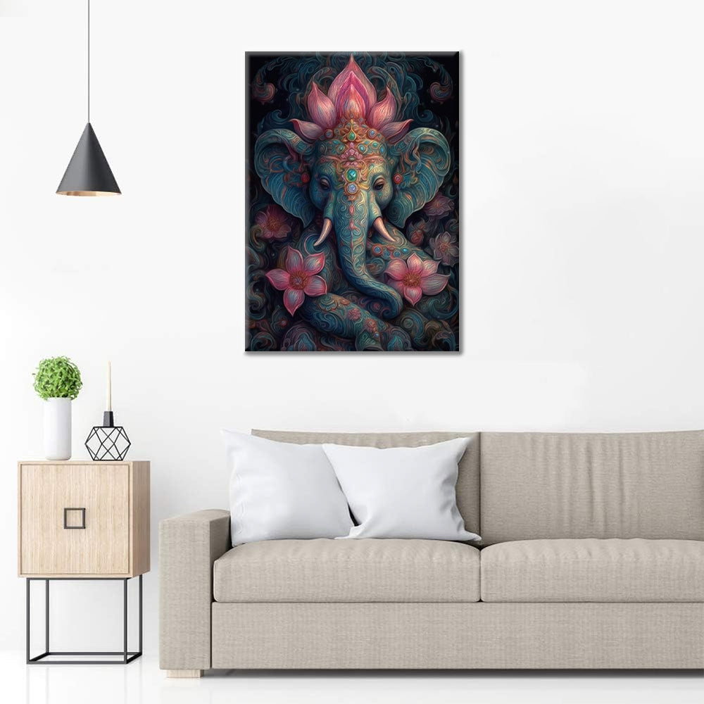 Un éléphant en Inde - Peinture par numéros