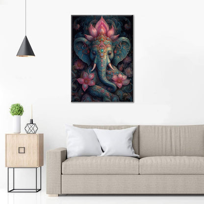 Un éléphant en Inde - Peinture par numéros