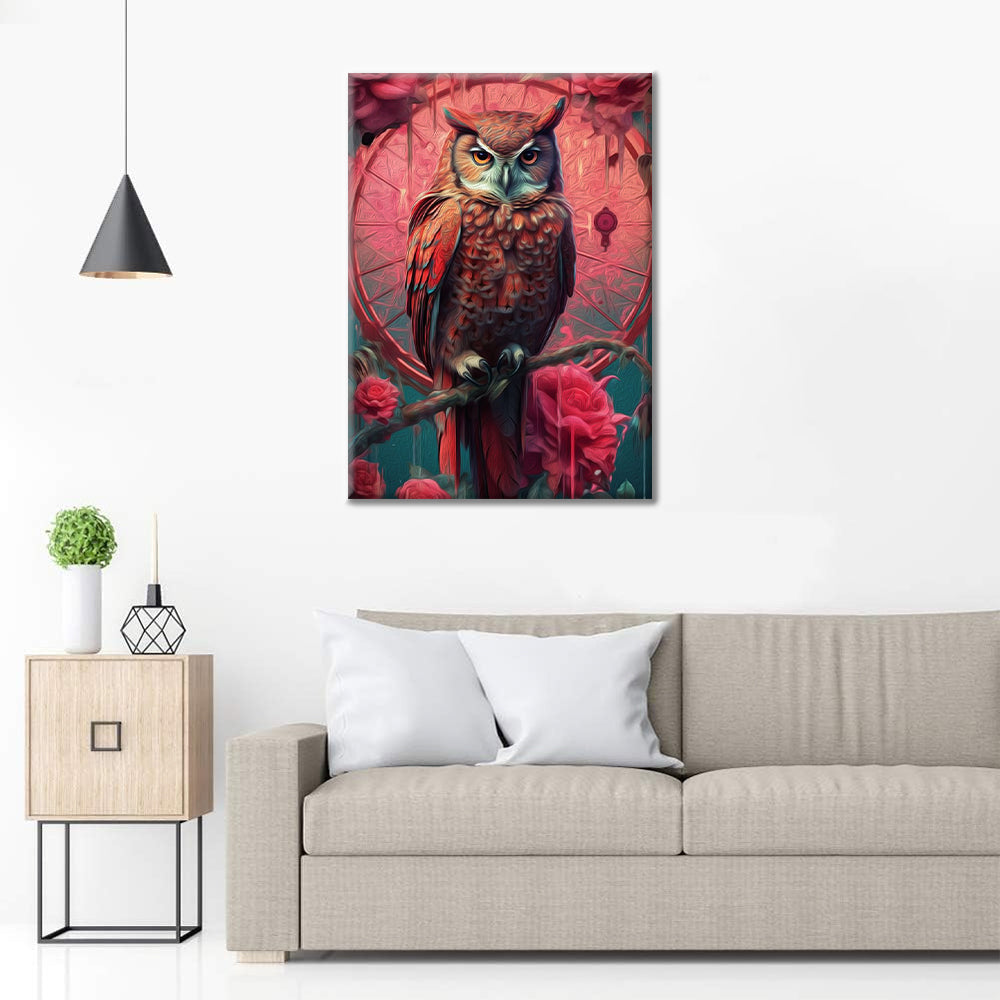 Un hibou – Peinture par numéros