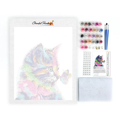 Chats et papillons – Peinture par numéros