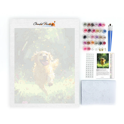 Golden Retriever – Peinture par numéros