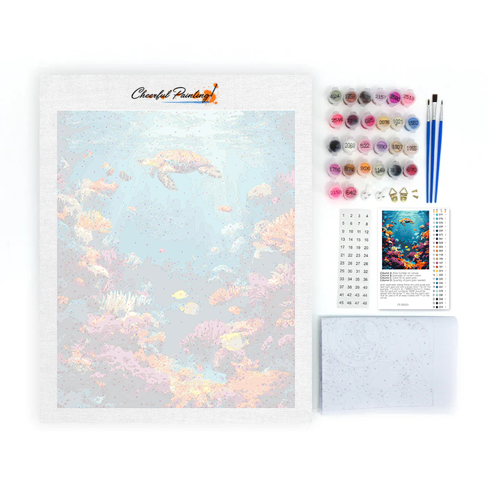 La vie marine – Peinture par numéros