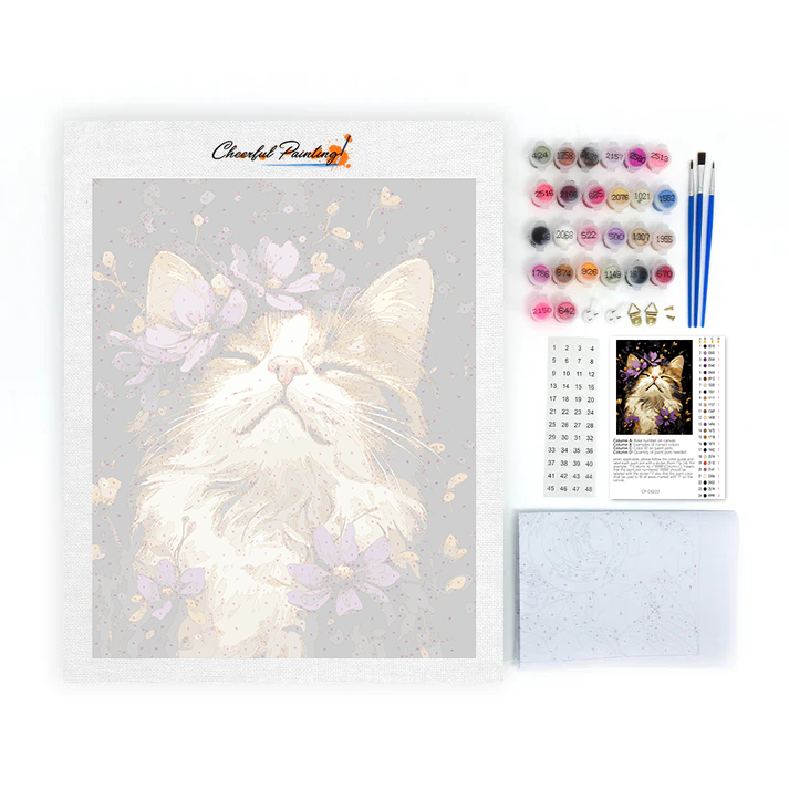 Chat Ragdoll - Peinture par Numéros