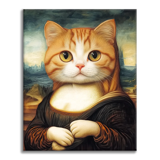 Chat Mona Lisa - Peinture par Numéros