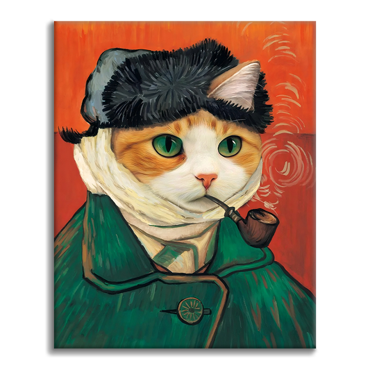 Autoportrait de Chat - Peinture par Numéros