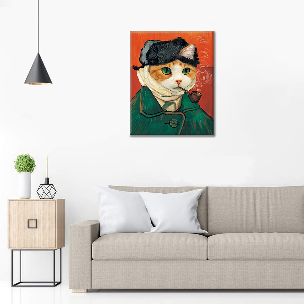 Autoportrait de Chat - Peinture par Numéros