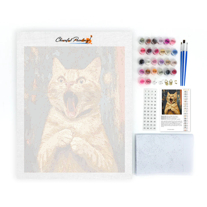 Le Cri du Chat - Peinture par Numéros