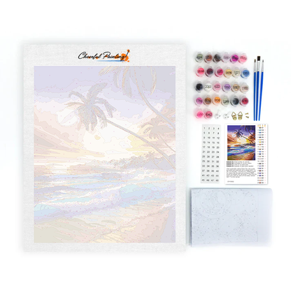Plage tropicale – Peinture par numéros