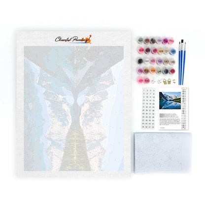 Lac Moraine – Peinture par numéros