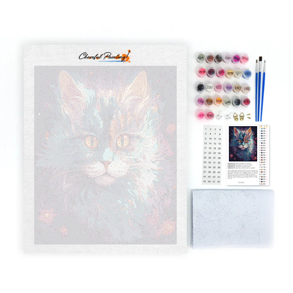 Chat fantôme – Peinture par numéros