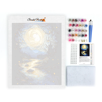 Étoile et clair de lune – Peinture par numéros