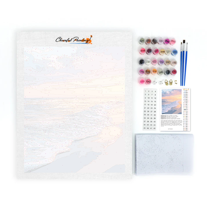 Plage paisible de l'aube - Peinture par numéros