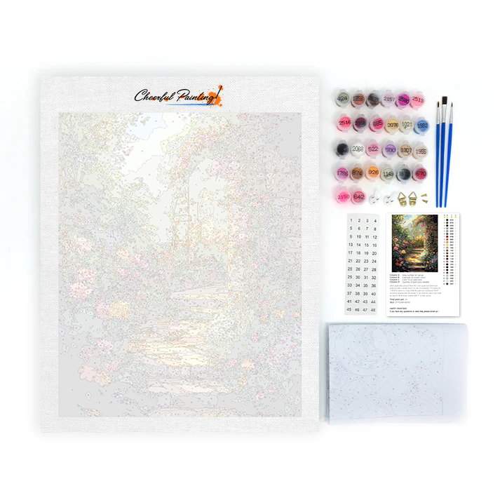 Jardin printanier - Peinture par numéros