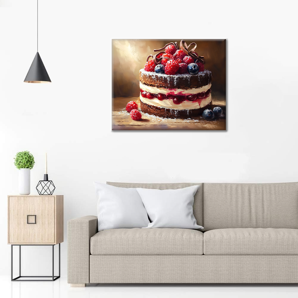 Gâteau Mousse - Peinture par Numéros