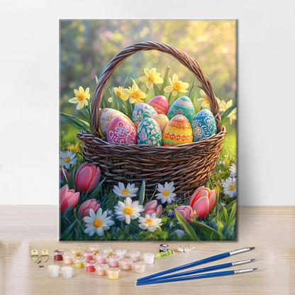 Joie du Jardin Printanier - Peinture par Numéros